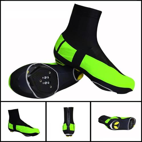 Fietsoverschoenen M 39 40 zwart groen racefiets overschoenen, Fietsen en Brommers, Fietsaccessoires | Fietskleding, Nieuw, Dames