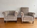 Dames en Heren Fauteuils Vintage - Set van 2 -, Huis en Inrichting, Fauteuils, Gebruikt, Minder dan 75 cm, Ophalen of Verzenden