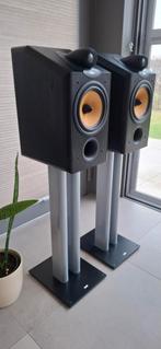 B&W CDM 1 NT luidsprekers 1 paar met originele B&W staanders, Ophalen, Gebruikt, 60 tot 120 watt, Bowers & Wilkins (B&W)