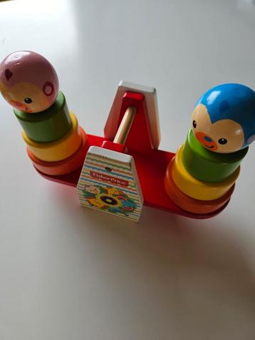 Fisher Price Houten Weegschaal Stapelblokken beschikbaar voor biedingen