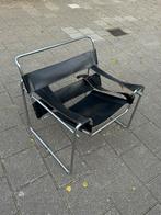 Wassily stoel vintage, Huis en Inrichting, Stoelen, Ophalen, Gebruikt, Zwart, Leer