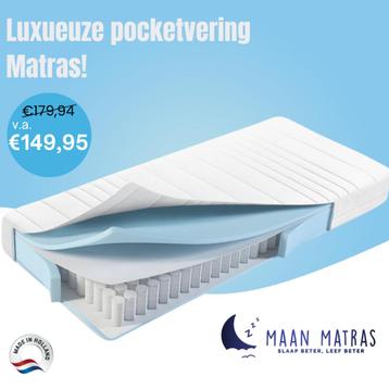 Luxe Pocketvering Matras 90x200x25 | GOEDKOOPSTE UIT NL beschikbaar voor biedingen
