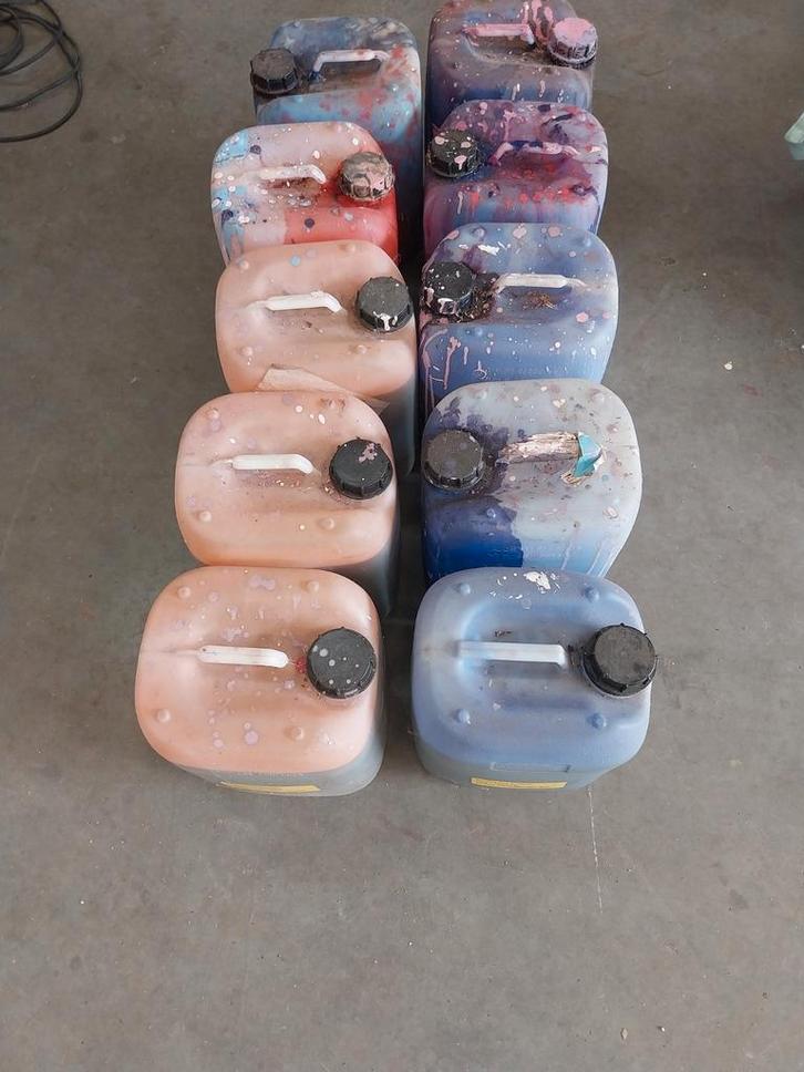 Hobbyverf oranje en lila, Hobby en Vrije tijd, Overige Hobby en Vrije tijd, Zo goed als nieuw, Ophalen