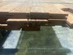 Hardhout/Sucupira Vermelho–open gevel-rhombus-schutting, Ophalen, Planken, Nieuw, Hardhout