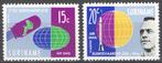 Suriname Luchtpost 33/34a postfris Ruimtevaart 1961, Postzegels en Munten, Postzegels | Suriname, Verzenden, Postfris