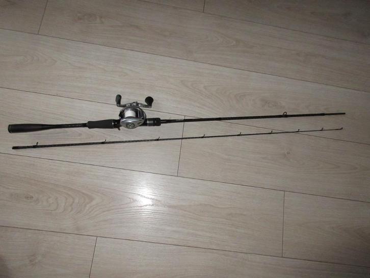 DAM Effzet Evidence Cast met Lews Laser baitcaster reelhenge, Watersport en Boten, Hengelsport | Roofvissen, Zo goed als nieuw