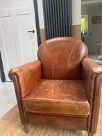 Schaapsleren stoel, Ophalen, Gebruikt, 50 tot 75 cm, Leer