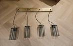 Hanglamp Eetkamer artdeco, Ophalen, Glas, Artdeco industrieel, 50 tot 75 cm
