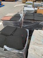 Rubberen tegels 150m2, Tuin en Terras, Tegels en Klinkers, Ophalen, Overige typen, Rubber, Zo goed als nieuw
