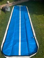 Airtrack 400X100x20 met pomp, Sport en Fitness, Turnen, Ophalen, Zo goed als nieuw, Blauw, Materiaal