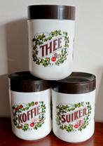3 opberg potten van DE Douwe Egberts koffie thee suiker, Ophalen of Verzenden, Zo goed als nieuw