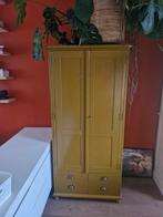 Groene Computerkast met Werkruimte, Huis en Inrichting, Kasten | Kledingkasten, Gebruikt, Vintage, 150 tot 200 cm, Overige houtsoorten