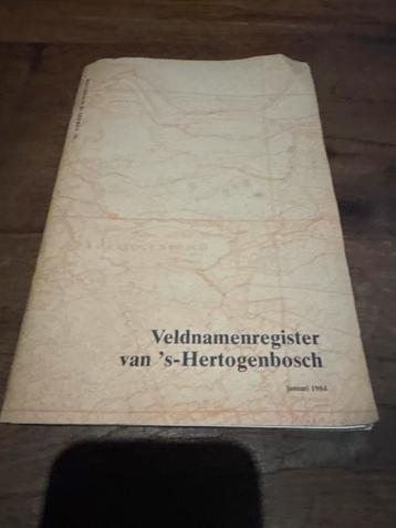 Veldnamenregister 's-Hertogenbosch 1984 beschikbaar voor biedingen