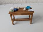 Poppenhuis sidetable met spulletjes, ( die vast zitten ) 🏠, Ophalen of Verzenden, Gebruikt, Poppenhuis