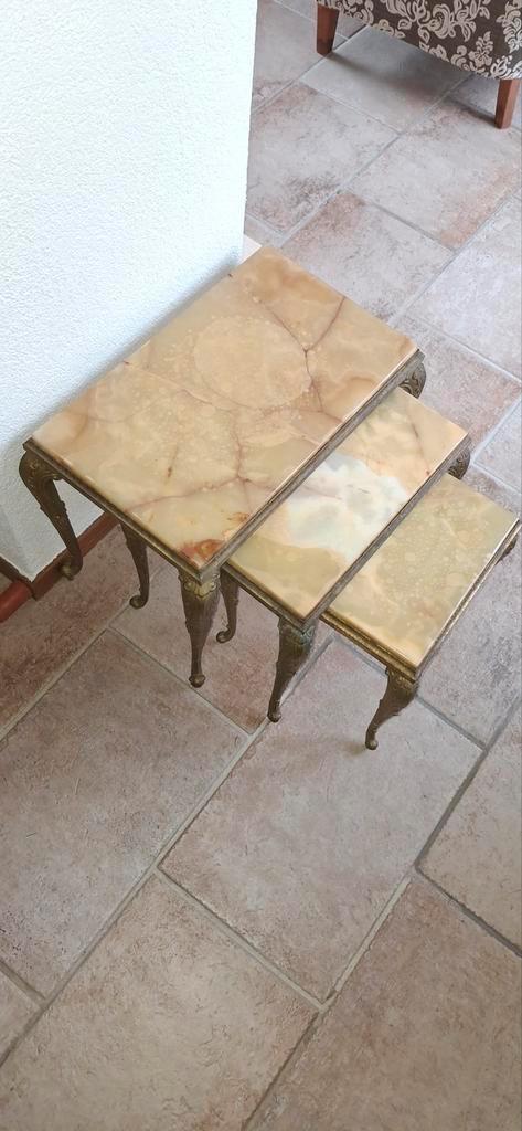 Onyx Tafeltjes - Set van 3, Antiek en Kunst, Antiek | Meubels | Tafels, Ophalen
