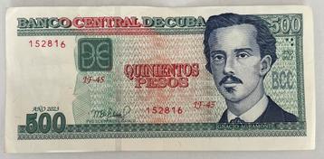 Cuba 500 Pesos 2023 lichtgebruikte staat