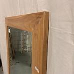 Spiegel (facet) - teakhouten lijst - 150 x 80 cm - TTM Wonen, Www.ttmwonen.nl, Nieuw, Ophalen of Verzenden, Info@ttmwonen.nl