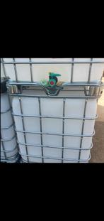 Ibc 1000 l( ook soms 600 lieter) schoongespoeld, Tuin en Terras, Regentonnen, 150 liter of meer, Ophalen, Zo goed als nieuw, Kunststof