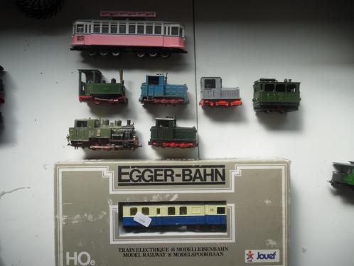 Tka partij smalspoor loks, wagons en rails., Hobby en Vrije tijd, Modeltreinen | H0, Gebruikt, Treinset, Gelijkstroom of Wisselstroom