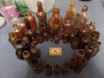 antieke flessen, bruin glas, Antiek en Kunst, Ophalen
