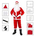 Kerstman Kostuum | 9-Delig | Rood, Ophalen, Zo goed als nieuw