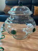 Te koop oude bowlset met groene knopjes, Huis en Inrichting, Woonaccessoires | Stolpen, Ophalen, Gebruikt