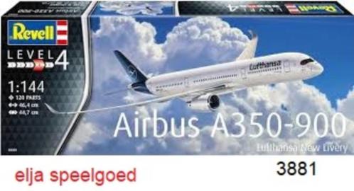 Revell 1:144 Airbus A350-900 Lufthansa 3881 (2018) modelbouw, Hobby en Vrije tijd, Modelbouw | Vliegtuigen en Helikopters, Nieuw