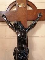 Grote bronze Christus aan het kruis 1900, Ophalen of Verzenden