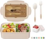 Lunchbox | 1400 ml | met 3 vakken | met bestek | Nieuw, Ophalen of Verzenden, Nieuw, Overige typen