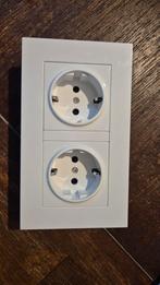 Dubbel Stopcontact - Wandcontactdoos 12st., Ophalen of Verzenden, Nieuw, Stopcontact