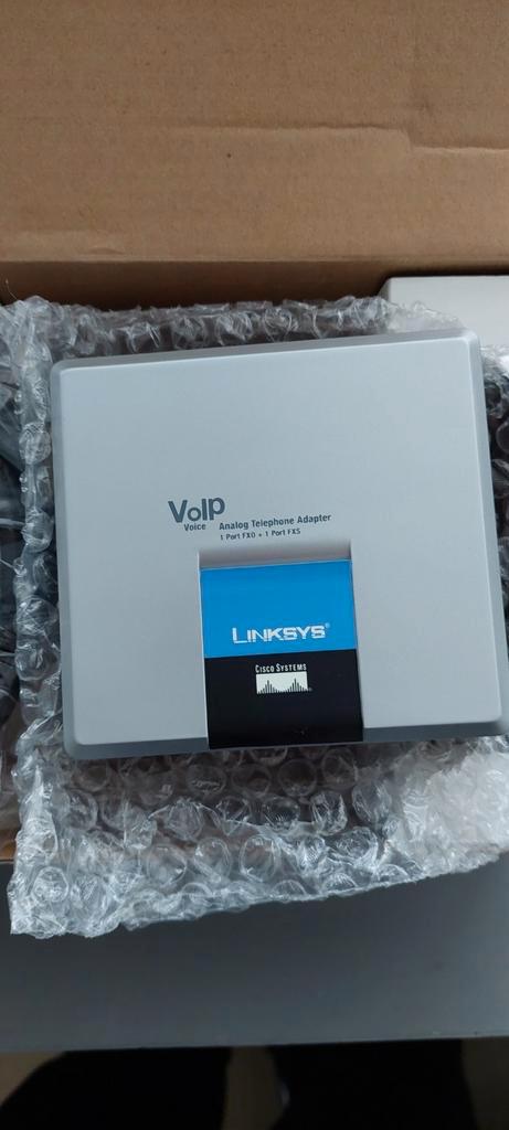 Linksys SPA3000 VoIP Adapter - FXS/FXO, Telecommunicatie, Datacommunicatie en VoIP, Gebruikt, Toebehoren, Ophalen of Verzenden