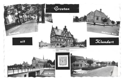 976564	Klundert	Gelopen met postzegel, Verzamelen, Ansichtkaarten | Nederland, Gelopen, Noord-Brabant, Ophalen of Verzenden