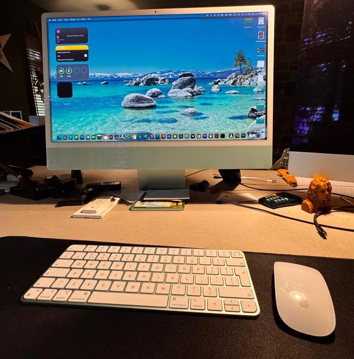 iMac 24" (2021) • M1 • 8 GB • 256 GB • in uitstekende staat, Computers en Software, Apple Desktops, Zo goed als nieuw, iMac, SSD