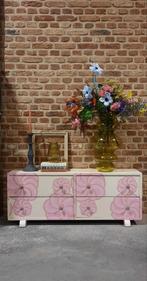 leuk wit roze bloemen dressoir kast ladenkast !, 25 tot 50 cm, Gebruikt, Ophalen of Verzenden
