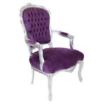 Barok Damesstoel Paars, Huis en Inrichting, Ophalen of Verzenden, Zo goed als nieuw