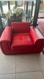 Rode stoel, gratis af te halen, Huis en Inrichting, Banken | Sofa's en Chaises Longues, Minder dan 150 cm, Gebruikt, Ophalen of Verzenden