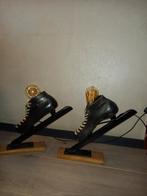 vloerlamp tafellamp schaatsen Viking, Huis en Inrichting, Ophalen, Zo goed als nieuw, Glas, Minder dan 50 cm