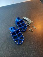 Motorfiets Enduro voetsteunen CNC aluminium Yamaha blauw, Motoren, Ophalen of Verzenden
