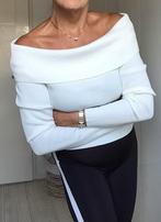 Nieuw off shoulder top roomwit mt L rekbaar + gratis ketting, Kleding | Dames, Tops, Ophalen of Verzenden, Nieuw, Wit, Zonder mouw