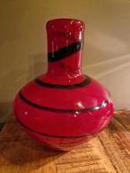 Cranberry vintage vaas black swirl, Ophalen of Verzenden, Zo goed als nieuw, Zwart, Minder dan 50 cm