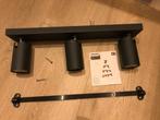 Philips plafondlamp 3 spots zwart, Metaal of Aluminium, Ophalen of Verzenden, Zo goed als nieuw, Led