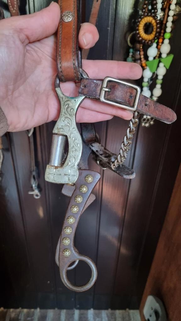 Western bit & hoofdstel, Dieren en Toebehoren, Paarden en Pony's | Hoofdstellen en Tuigage, Zo goed als nieuw, Western, Ophalen of Verzenden