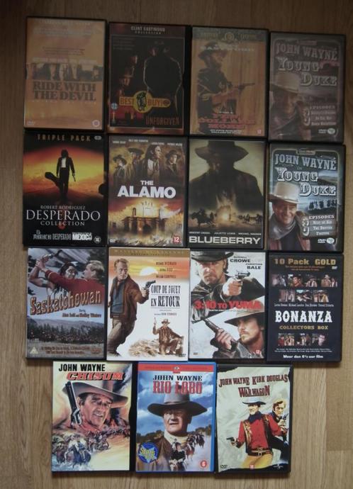 Collectie Cowboy Western DVD / John Wayne Desparado Bonanza, Cd's en Dvd's, Dvd's | Overige Dvd's, Zo goed als nieuw, Alle leeftijden