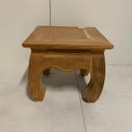 Opium bijzettafel - 40 x 40 cm - massief teak - TTM Wonen, Minder dan 45 cm, Minder dan 55 cm, Www.ttmwonen.nl, Vierkant