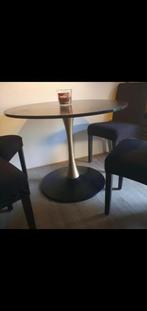 Tafel met stoelen, Ophalen, Gebruikt, 100 tot 150 cm, Rond