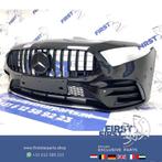 W177 AMG LINE VOORBUMPER A KLASSE 2020 A35 ZWART COMPLEET ME, Gebruikt, -, Voor, Ophalen of Verzenden