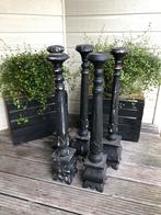 Houten zwarte kandelaars, Ophalen, Gebruikt, Zwart, 75 cm of meer