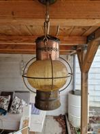 hanglamp industrieel olielamp stijl koperkleurig met glas, Huis en Inrichting, Lampen | Hanglampen, Minder dan 50 cm, Industrieel antiek olielamp look