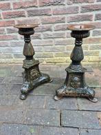 Gietijzeren kandelaars, Ophalen, Overige materialen