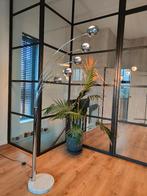 Retro-design Vloerlamp 5 armen chrome+marmer voet 210cm, Ophalen, Overige materialen, Zo goed als nieuw, Retro design industrieel